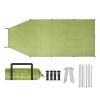 HEVIRGO Car Awning Waterproof Oxford Cloth 5-8 Persons Outdoor Camping Tarp SUV Truck Tailgate Canopy RV Vehicle Roof Sun Shade Hatchback Car Tent for Camping Family Camping Khaki2 M2 view 2