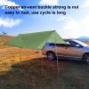 HEVIRGO Car Awning Waterproof Oxford Cloth 5-8 Persons Outdoor Camping Tarp SUV Truck Tailgate Canopy RV Vehicle Roof Sun Shade Hatchback Car Tent for Camping Family Camping Khaki2 M2 view 3