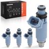 A-Premium 12 Holes Set of 4 Fuel Injectors Compatible with Subaru & Saab view 1