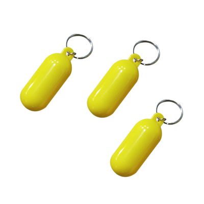 COSMEVIVI 3pcs Floating Keychains for Boating Plastic Floaters Key Holders for Water Sports