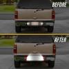 USR 99-13 Silverado Pickup License Plate Light LED Rear Lamps (Left + Right) Pair - Compatible with 1999-2013 Chevrolet Chevy 1500 Pick Up GMC Truck All Models (LED WHITE 6000K/ RED U SHAPE UPGRADE) view 3