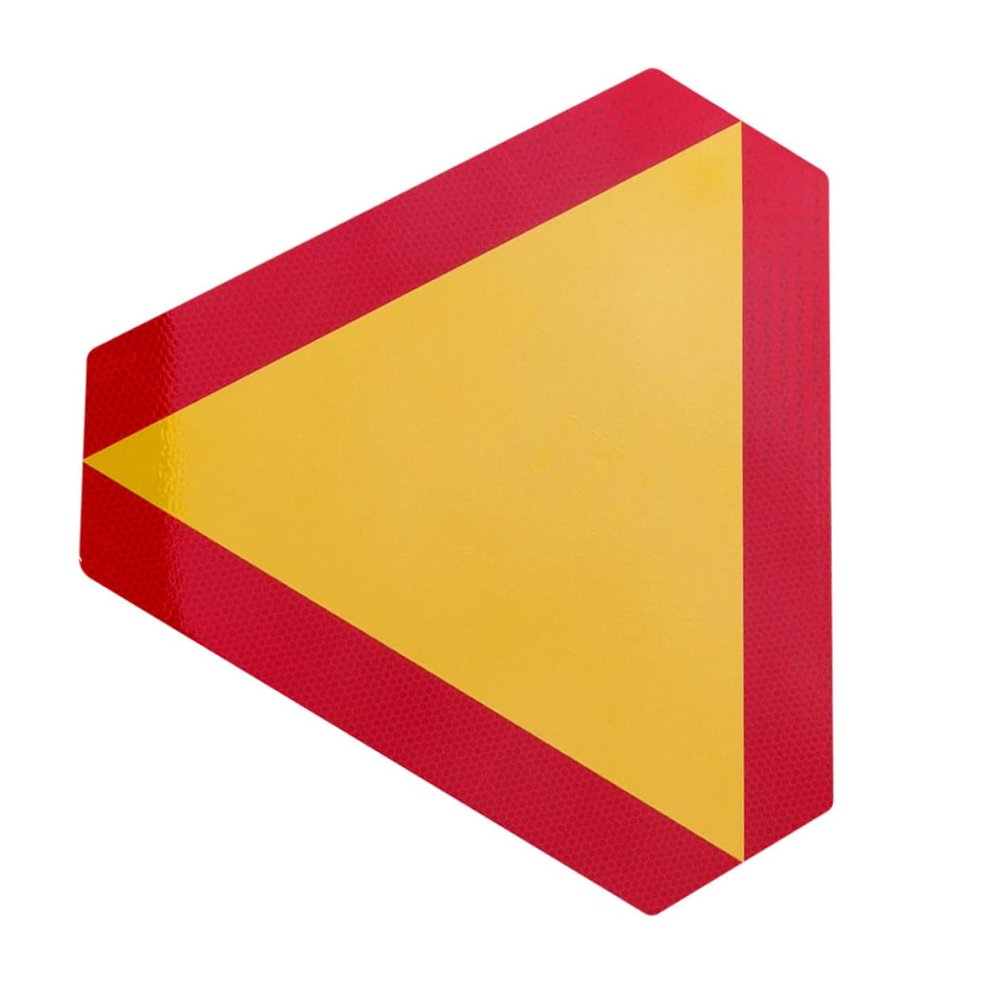 Slow Moving Vehicle Reflective Board Triangle Rear Sign Aluminum