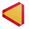 Slow Moving Vehicle Reflective Board Triangle Rear Sign Aluminum view 1