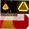 Slow Moving Vehicle Reflective Board Triangle Rear Sign Aluminum view 3