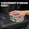 YQxwJL Dog Bones Paw Print Foldable Car Trash Can,Hanging Car Garbage Can,Waterproof Car Garbage Bin, for Travel Camping view 4