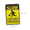 ROMISBABA Slow Girl Crossing Sign Safety Marker for Outdoor Lawn Weather-resistant Caution Sign Enhancing Boy Girl Safety Residential Streets and Driveways view 2