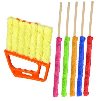 FOYTOKI 1set Microfiber Blind Cleaner Duster Tool Multi Cleaning Sticks for Deep Gaps and Tight Spaces for Blinds Crevices and Corners Cleaning
