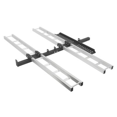 Motorcycle Carrier 600lbs, Hitch Mounted, Aluminum, Double Motorcycle Trailer Hitch Carrier, Heavy Duty, Compatible with Dirt Bikes & Motorcycles