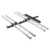 Motorcycle Carrier 600lbs, Hitch Mounted, Aluminum, Double Motorcycle Trailer Hitch Carrier, Heavy Duty, Compatible with Dirt Bikes & Motorcycles view 1