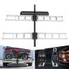 Motorcycle Carrier 600lbs, Hitch Mounted, Aluminum, Double Motorcycle Trailer Hitch Carrier, Heavy Duty, Compatible with Dirt Bikes & Motorcycles view 4
