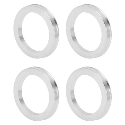 INFINAUTO Car Wheel Hub Centric Rings OD 78.1mm to ID 58.6mm Wheels Center Shaft Shock Absorbing Hubrings Aluminium Alloy Silver Tone Durable