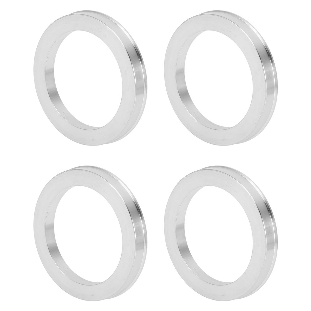 INFINAUTO Car Wheel Hub Centric Rings OD 78.1mm to ID 58.6mm Wheels Center Shaft Shock Absorbing Hubrings Aluminium Alloy Silver Tone Durable