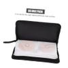 WHAMVOX 2pcs Pu Leather Cd Pouch Case Holder for DVDs Storage Disc Storage Bag Organizer Random view 3