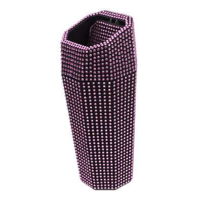 Mobestech Bling Car Trash Can Cup Holder Garbage Can for Car Portable Vehicle Trash Container