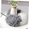 minkissy Extendable Hand Duster Microfiber for Easy Dusting Cleaning Tool for Home Office and Car Comfortable Grip Dust Sweeper Grey and White view 2