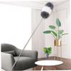 minkissy Extendable Hand Duster Microfiber for Easy Dusting Cleaning Tool for Home Office and Car Comfortable Grip Dust Sweeper Grey and White view 4