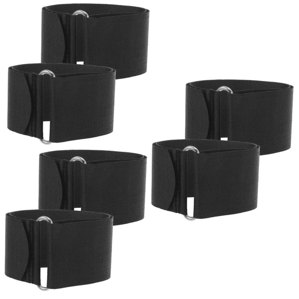 Mipcase 6pcs Cycling Fix Bands Bike Adjustable Straps Portable Replacement Straps for Bike Pedals