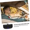 FELTECHELECTR 1pc Durable Car Visor Sunglasses Organizer Practical Sunglasses Storage Box for Easy Supplies Material Easy to Clean Safe Driving Use view 3