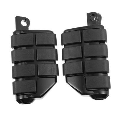 Chrome Aluminum Motorcycle Pedals Aluminum Footrests Pedal Pegs Mount for Cruisers