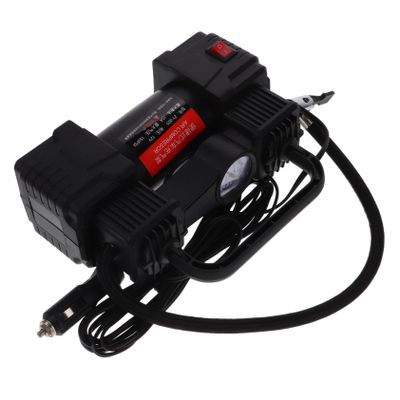 Mobestech Portable Tire Inflator Air Compressor Compact Car Pump with Digital Pressure Gauge Led Light for Quick Inflation of Cars Motorcycles and Bicycles
