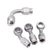 AN3 Motorcycle Motor Bike Hydraulic Brake Oil Hose Line Fitting Adapter Stainless Steel 10mm(28 degrees upward) view 2