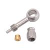 AN3 Motorcycle Motor Bike Hydraulic Brake Oil Hose Line Fitting Adapter Stainless Steel 10mm(28 degrees upward) view 3