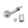 AN3 Motorcycle Motor Bike Hydraulic Brake Oil Hose Line Fitting Adapter Stainless Steel 10mm(28 degrees upward) view 4