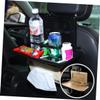 BELLIFFY Vehicle Meal Board Multifunctional Tray for Car Dining Lightweight Car Interior Rack Black view 4