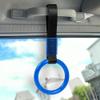 JDM Tsurikawa Ring Japanese Subway Train Bus Car Handle Crystal Bubble Round Circle Shaped Handle Hand Strap Rear Front Bumper Rings Drift Charm Bosozoku Car Accessory (Blue Ring/Black) view 4
