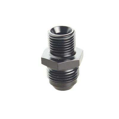 -10 AN AN10 AN-10 Male Flare To M12x1.0 Metric Straight Fitting Black