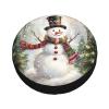 Merry Christmas Spare Tire Cover Christmas Snowman Universal Wheel Protectors Wheel Covers for Rv Camper Travel Trailer SUV Truck 16 Inch New Year Decor view 3