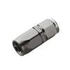 AdlerSpeed Aluminum 6AN AN6 an-6 Straight Swivel Oil Fuel Gas Line Hose End Adapter Black view 1