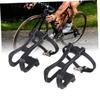 FONDOTIN 1pair Nylon Cycling Toe Clip Strap Belts for Black Pedal Accessories Compatible Removable Reflectors Easy Installation view 2