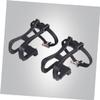 FONDOTIN 1pair Nylon Cycling Toe Clip Strap Belts for Black Pedal Accessories Compatible Removable Reflectors Easy Installation view 3