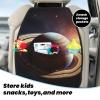 VTCTOASY Kick Mat Back Seat Protector for Car 2 Pack Extra Large Car Back Seat Cover with 3 Storage Pockets Waterproof Seat Back Protector Saturn Ring Backseat Car Organizer for Trucks SUV view 3