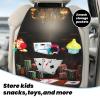VTCTOASY Kick Mat Back Seat Protector for Car 2 Pack Extra Large Car Back Seat Cover with 3 Storage Pockets Waterproof Seat Back Protector Poker Tournament Backseat Car Organizer for Trucks SUV view 3