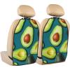 VTCTOASY Kick Mat Back Seat Protector for Car 2 Pack Extra Large Car Back Seat Cover with 3 Storage Pockets Waterproof Seat Back Protector Fresh Tropical Fruit Backseat Car Organizer for Trucks SUV view 1