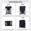 RLDOBOFE Travel Luggage Cover for Suitcase Elastic Suitcase Protector Baseball Suitcase Covers Washable Suitcase Protective Cover Dust-proof Luggage Covers Fit 18-32 Inch Luggage view 3