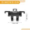 Partuto 1Pcs Universal Car Seat Headrest Hook for Most Car, SUV, Truck Car Seat Back Organizer Hooks Faux Leather Metal Carbon Fiber Pattern Black 3.03"x4.49" view 4