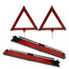 OKUMEYR Reflective Triangle Warning Sign 4pcs ABS for Car Emergency Parking view 1