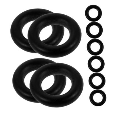 Anneome Hydraulic System Seal Kit 10pcs Valve Stem Rubber Rings Replacement Seals Easy to Install