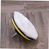 COOLHIYA 8pcs Professional Car Buffing Sponge Pads Wool Discs Self-Adhesive Polishing Pad for Detailing view 4