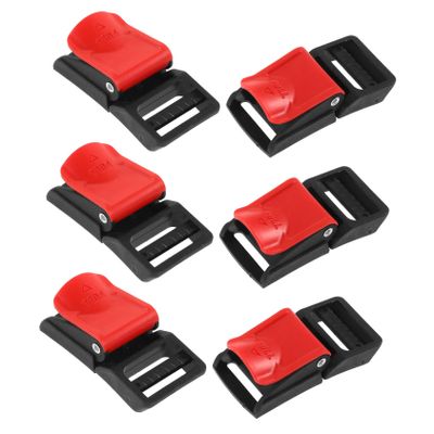 OSOLADY 6pcs Motorcycle Helmet Quick Release Buckles Replacement Kit Helmet Attachments