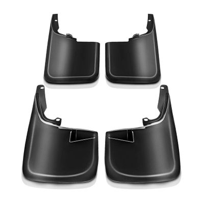MAPHRWZ 4X Splash Guard Black Compatible with Ford F550 Superduty 2011-2016 Without Wheel Protector Flare