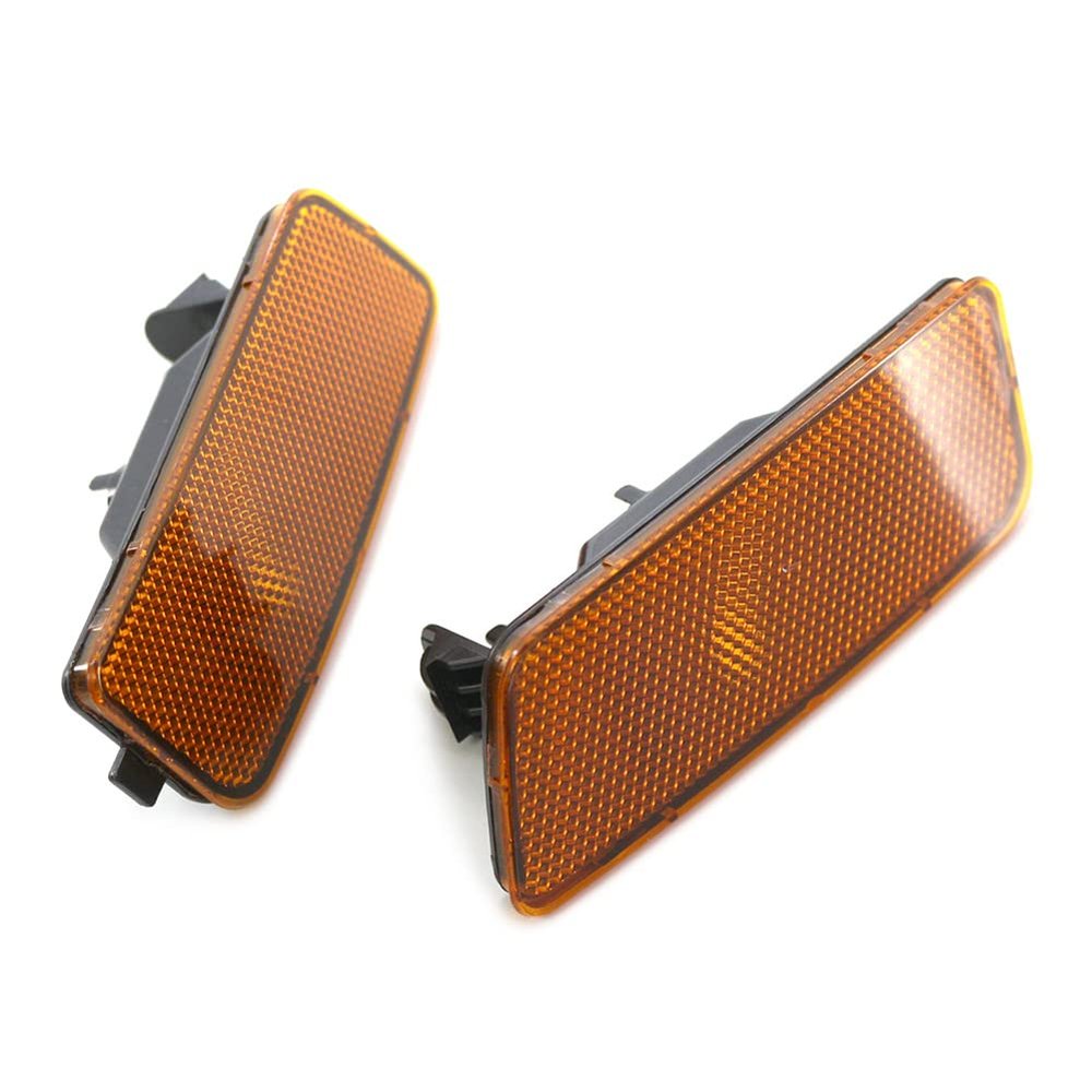 Cnswee6 Front Side Marker Indicator Lamps, Car Left & Right Turn Signal Light Side Marker Lights Yellow Replacement for VW Golf MK62009 2010 2011 2012 2013