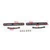 Rbanna1 Left & Right Front Headlight Lenses Lamp Lampshade Gasket, Car Sealing Strip Rubber Gasket Black for BMW 3 Series E46 Pre-LCI 2 Door, 3 Series E46 M3 2 Door, 63128384489, 63128384490 view 3