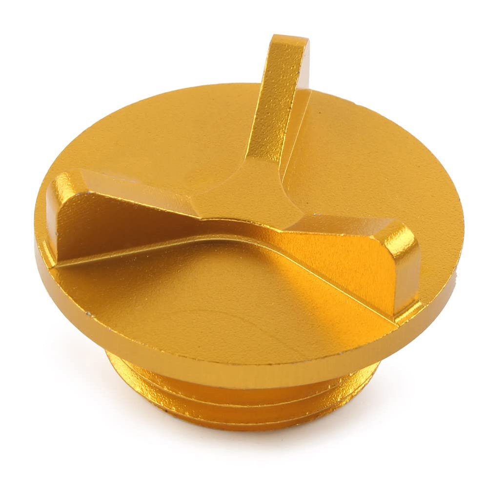 Rbanna1 Motorcycle Aluminum Oil Filler Cap Oil Tank Cover Replacement for BMW S1000RR S1000R S1000XR, Gold