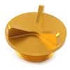 Rbanna1 Motorcycle Aluminum Oil Filler Cap Oil Tank Cover Replacement for BMW S1000RR S1000R S1000XR, Gold view 1