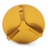 Rbanna1 Motorcycle Aluminum Oil Filler Cap Oil Tank Cover Replacement for BMW S1000RR S1000R S1000XR, Gold view 3
