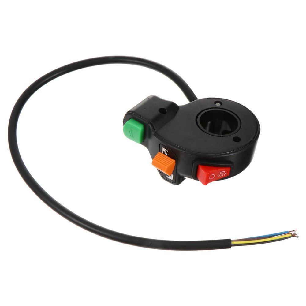 FUNOMOCYA Motorcycle Turn Signal Light Control Horn Switch Headlight Bike Handlebar Mount Compact